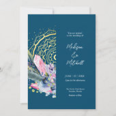 Mandala doré Invitation de mariage à la main Crist (Devant)
