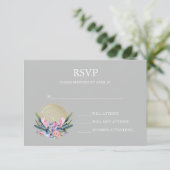 Mandala doré Invitation de mariage cristal rose Bo (Debout devant)