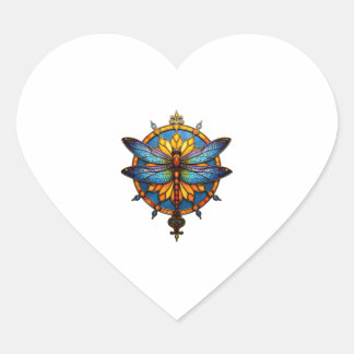 Mandala Dragonfly Luminous Sacred Geometry Spiritu Hart Sticker