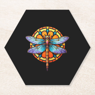 Mandala Dragonfly Luminous Sacred Geometry Spiritu Kartonnen Onderzetters