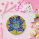 Mandala droom Hand geschilderd ontwerp Papieren Bordje (Feest)