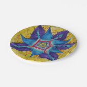 Mandala droom Hand geschilderd ontwerp Papieren Bordje (Gekanteld)