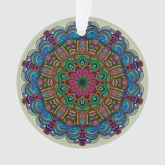 Mandala dynamique Floral & Motif géométrique (devant)