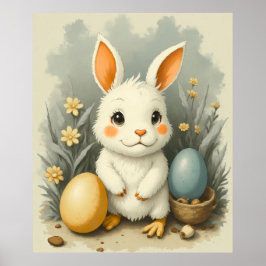 Mandala Egg – ingewikkeld Boho Floral ontwerp Poster