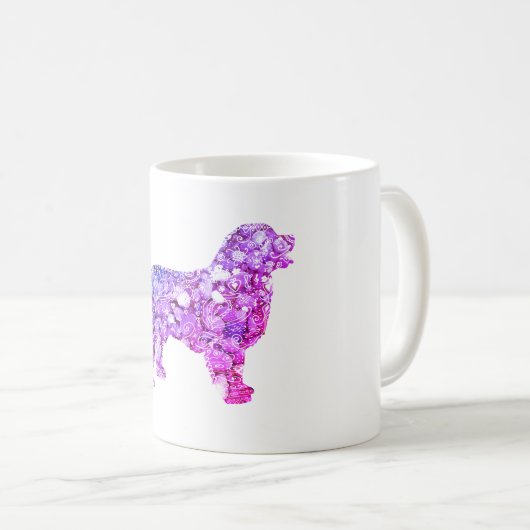 Mandala éléments de chien du Labrador Mug classiqu (Devant droit)