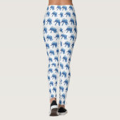Mandala Elephant Batic Art Leggings personnalisés (Dos)