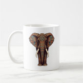 Mandala Elephant Design mug (Gauche)