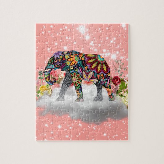 Mandala Elephant Legpuzzel (Verticaal)