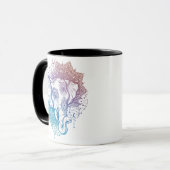 Mandala Elephants Café Mug (Devant gauche)
