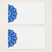 Mandala en bleu (Devant & derrière)