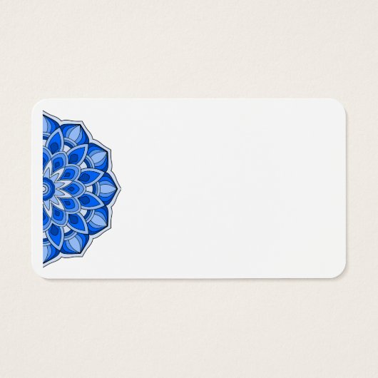 Mandala en bleu (Dos)