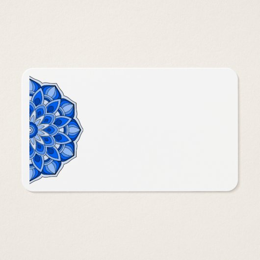 Mandala en bleu (Devant)