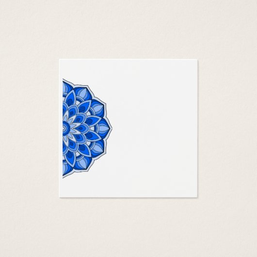 Mandala en bleu (Devant)