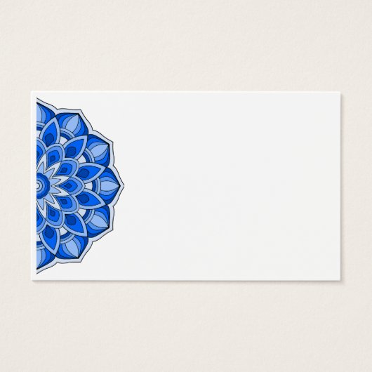 Mandala en bleu (Devant)