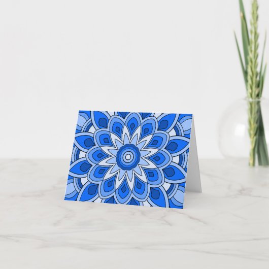Mandala en bleu (Devant)