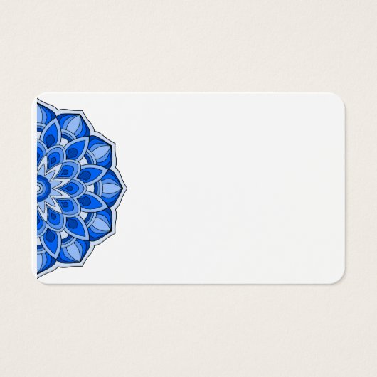 Mandala en bleu (Devant)