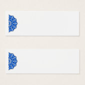 Mandala en bleu Carte de profil (Devant & derrière)