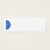 Mandala en bleu Carte de profil (Dos)
