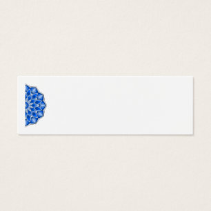 Mandala en bleu Carte de profil