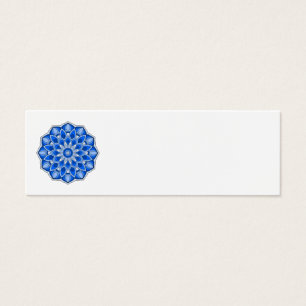 Mandala en bleu Carte de profil