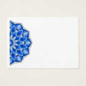 Mandala en bleu Carte de profil (Dos)