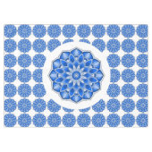 Mandala en bleu Nappe (Devant (Horizontal))