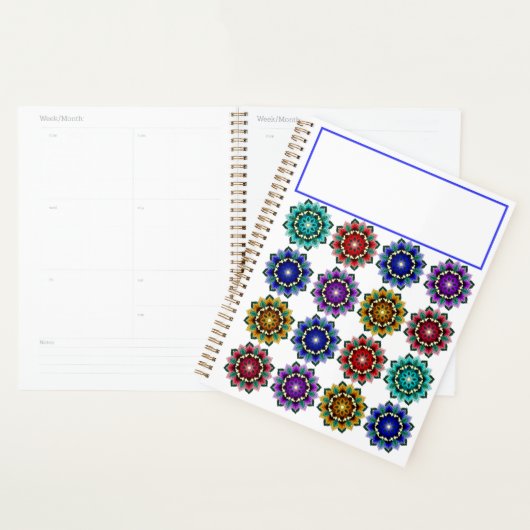 Mandala en différentes couleurs (Devant avec enveloppe)
