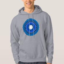 Mandala en Sweat - shirt à capuche bleu Sweatshirt