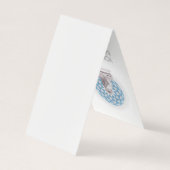 Mandala Et Bouddha Assis Cartes de visite Pliés (Dos)