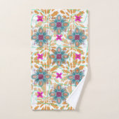 Mandala et Motif beige (Serviette à main)