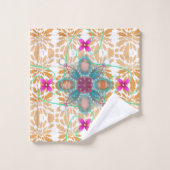 Mandala et Motif beige (Gant de toilette)
