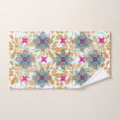 Mandala et Motif beige (Serviette à main)