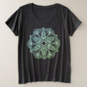 Mandala Exotic Tribal Green Gradient (Design devant)