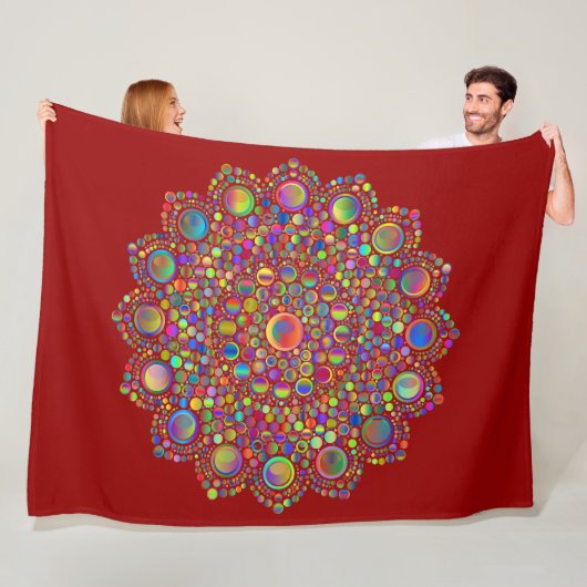Mandala Fleece Deken (In situ)