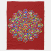 Mandala Fleece Deken (Voorkant)