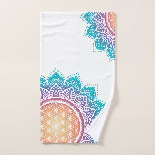 Mandala | Fleur de vie (Serviette à main)