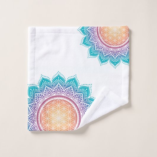 Mandala | Fleur de vie (Gant de toilette)