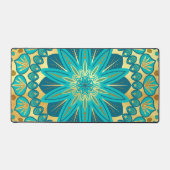 Mandala Fleur d'Or Bleu (Recto)