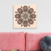 mandala fleur toile enveloppée (Insitu(Salon))