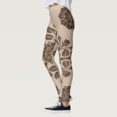 Mandala Fleurs Ornament Leggings (Gauche)