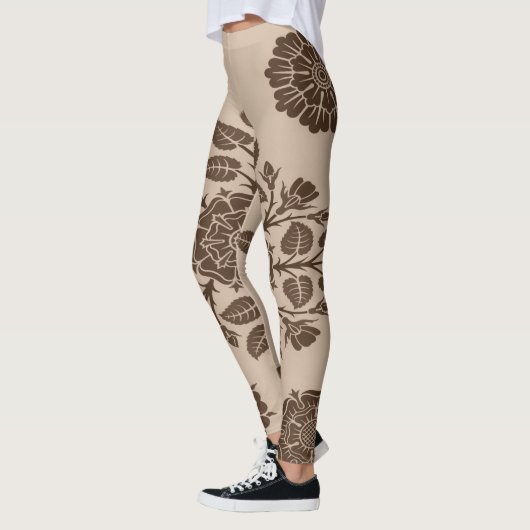 Mandala Fleurs Ornament Leggings (Gauche)