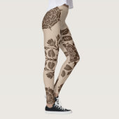 Mandala Fleurs Ornament Leggings (Droite)