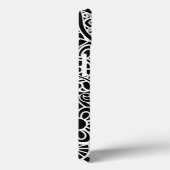 Mandala Floral Modern Monogram INITIAAL Zwart Wit Case-Mate iPhone Case (Achterkant / Rechts)