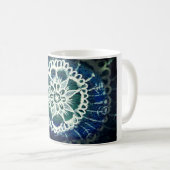 Mandala Floral Mug Blue (Devant droit)