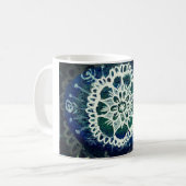 Mandala Floral Mug Blue (Devant gauche)