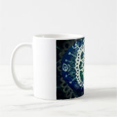 Mandala Floral Mug Blue (Gauche)