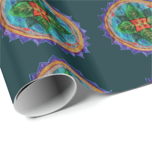 Mandala Floral Wrapping papier (Rol Hoek)