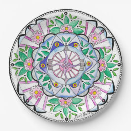 Mandala Floribunda Papieren Bordje