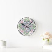 Mandala Floribunda Wall Clock Ronde Klok (Huis)