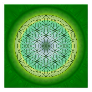Mandala flower nr. 3, ontworpen door Tutti Perfect Poster